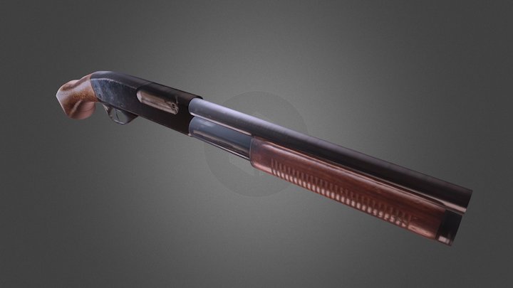 Sawnoff shotgun 3D Model