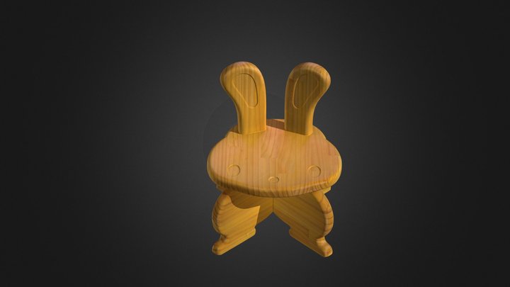 【私のうさぎ】Mon lapin～モン ラパン～《子供椅子》 3D Model