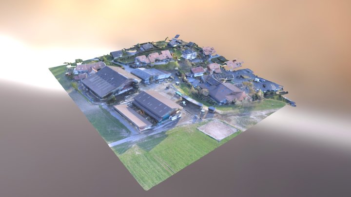 Swiss Farm 3D Mesh 3D Model