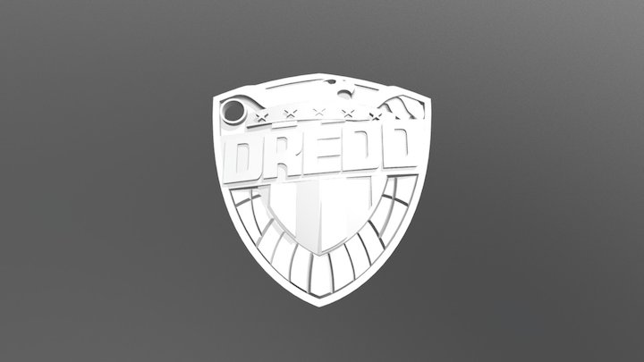 Judge Dredd Badge 3D Model