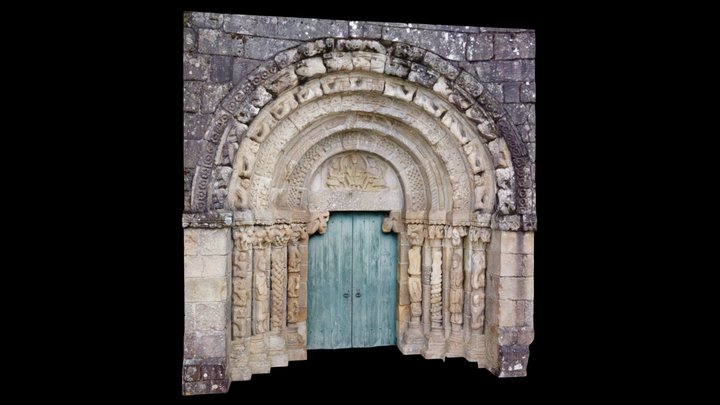 Igreja de Bravães - Portal Principal 3D Model