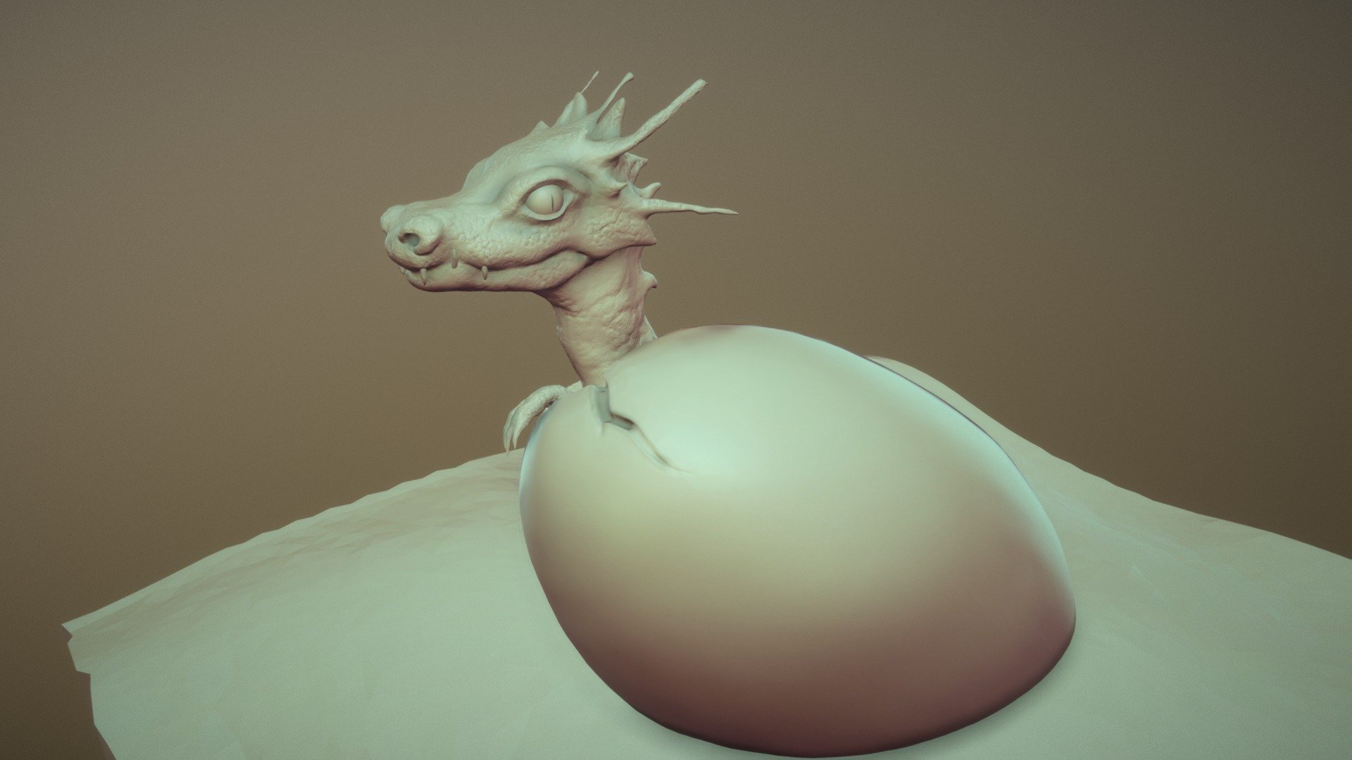 Sculptjanuary 18: Day 26 - Dragon - 3D model by artoo [86009f4] - Sketchfab