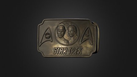 Star Trek belt buckle 3D Model