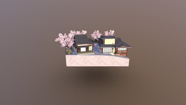 Kyoto City scene Joachim Deprest 3D Model