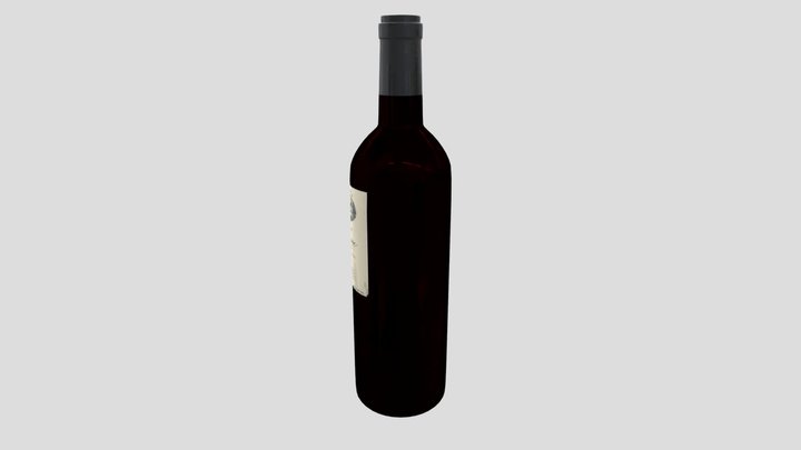 Wine_Bottle_Red 3D Model
