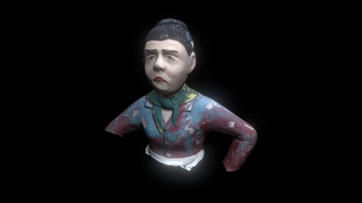 broken statue top 3D Model