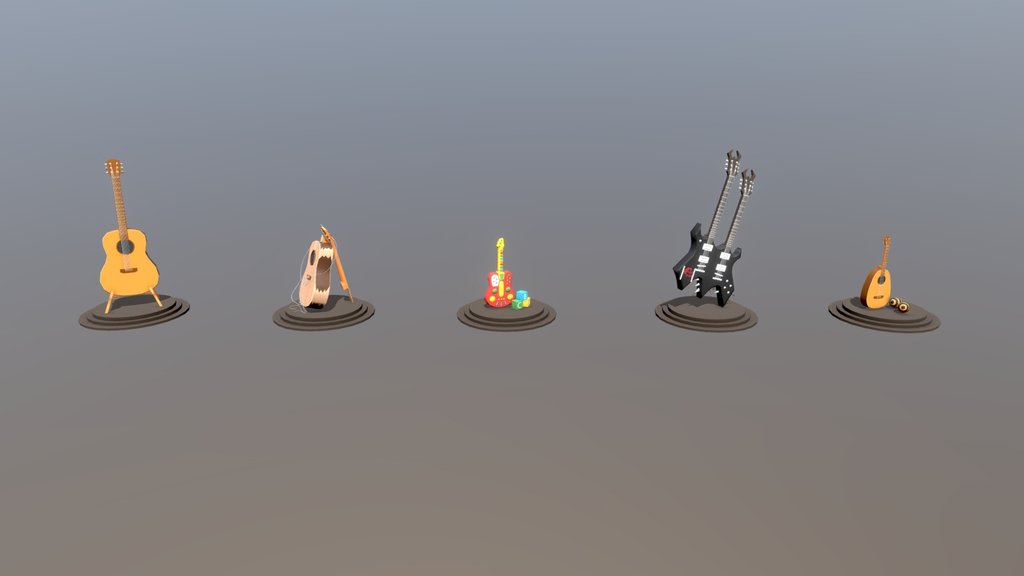 5 guitars Homework 6