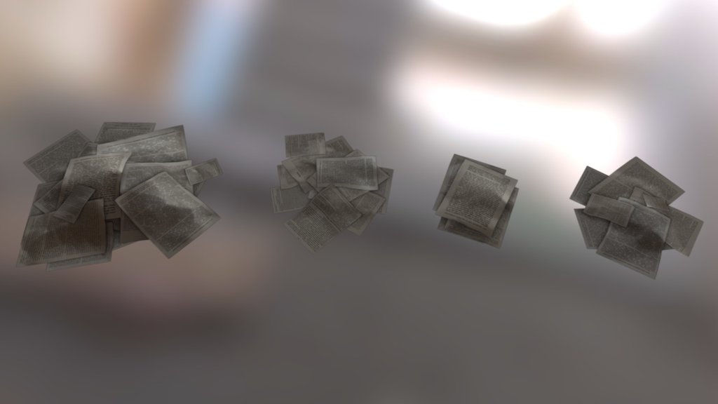 Papers - 3D model by lystopad.dm [86034e4] - Sketchfab