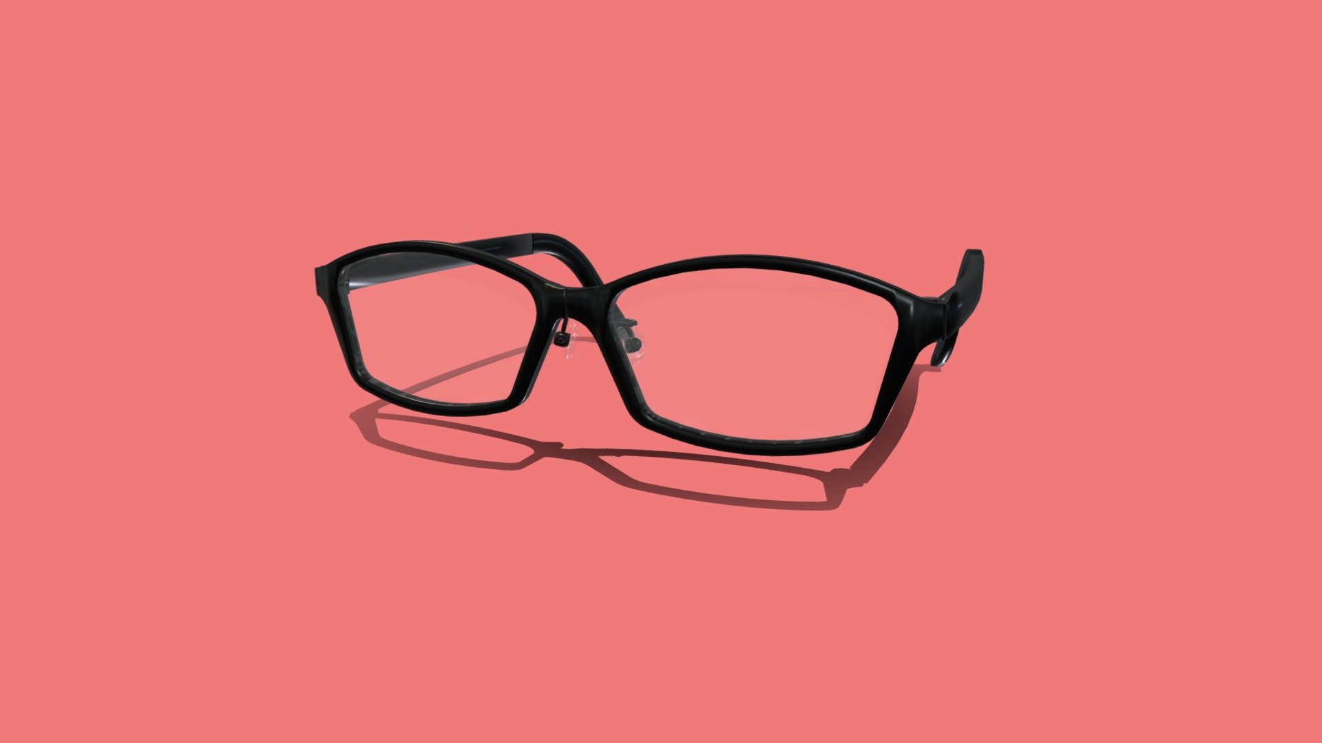 Square full rim cell frame glasses#01