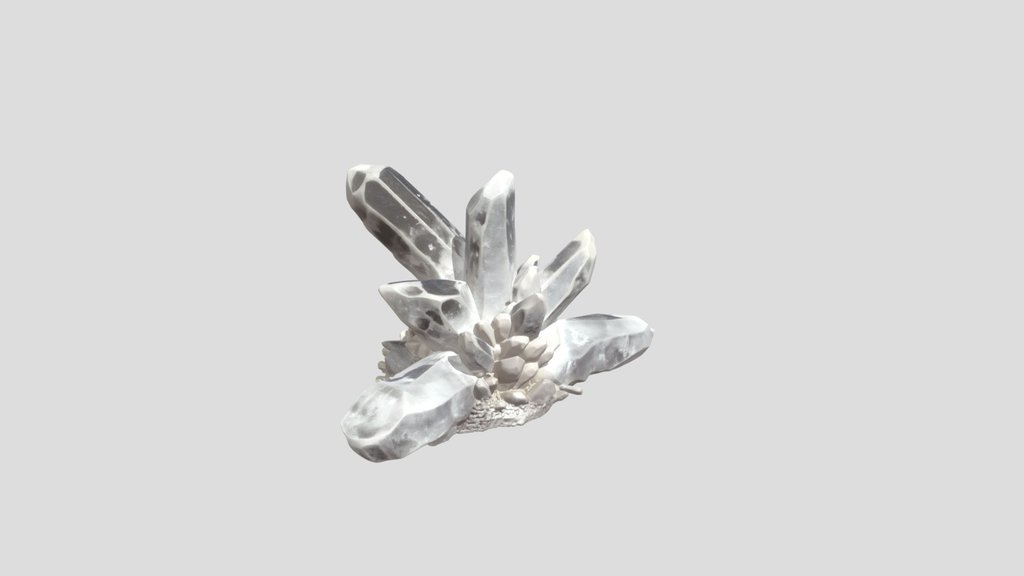 Clear Quartz Cluster (meshy)