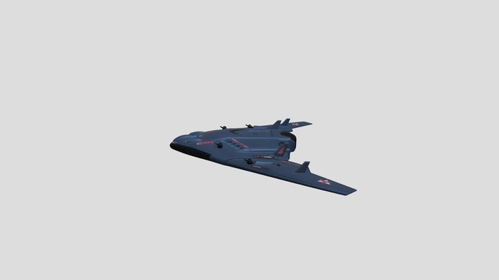 BlackHeart Bomber 3D Model