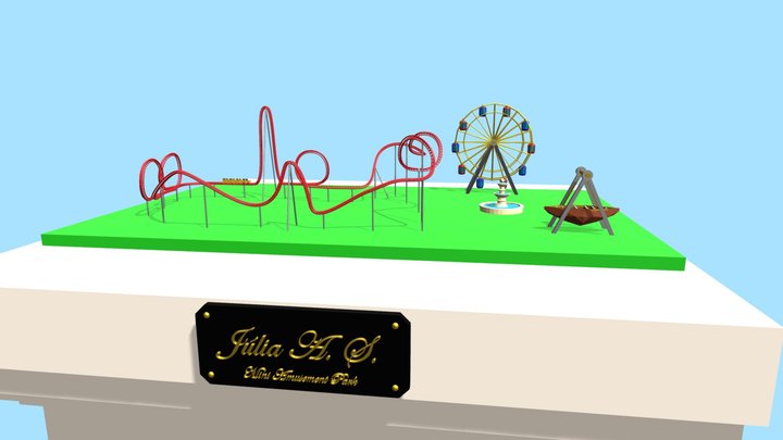 Amusement Park_Lowpoly 3D Model
