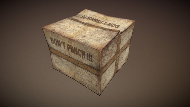 Box "Don`t punch!!!" 3D Model