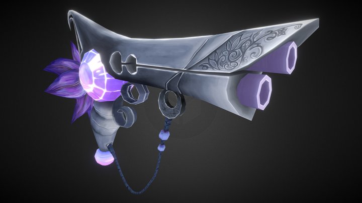 Stylized Elves gun - WoW inspired 3D Model