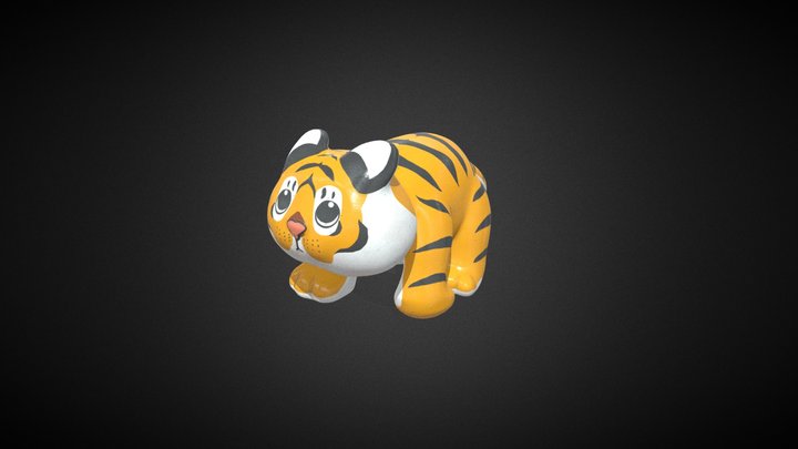 Tiger Tea Pet 3D Model