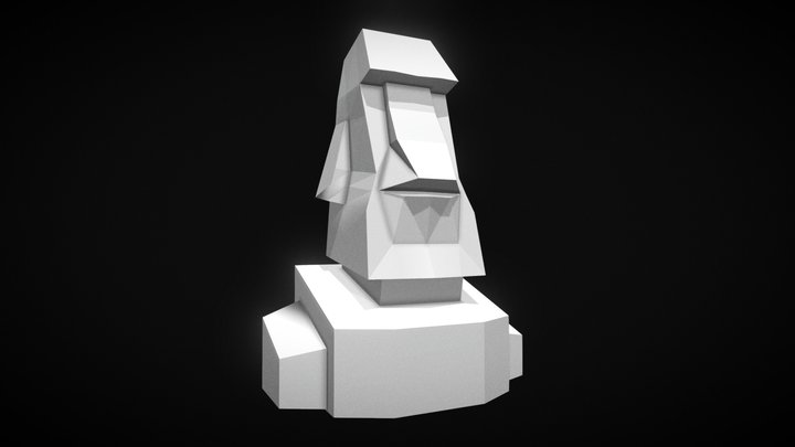 Easter Island Head 3D Model