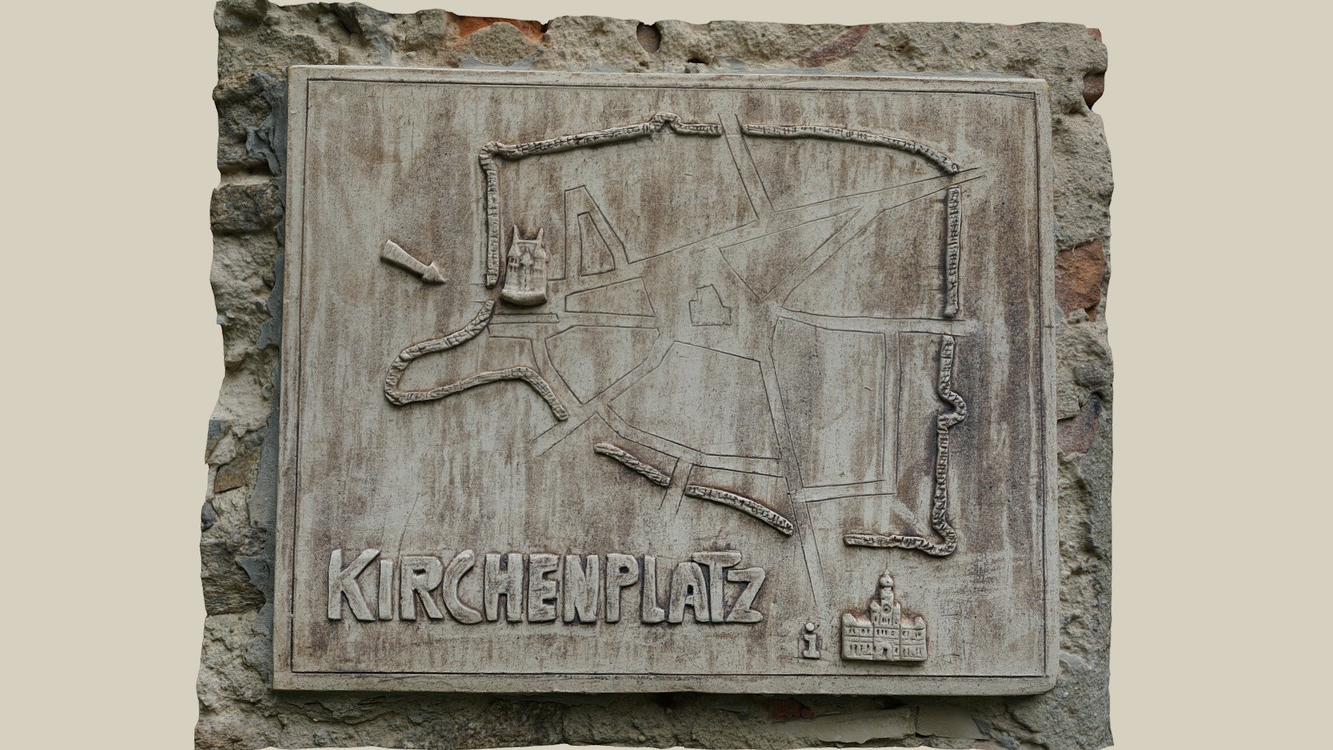Tafel Kirchenplatz — Sketchfab embed 3D viewer