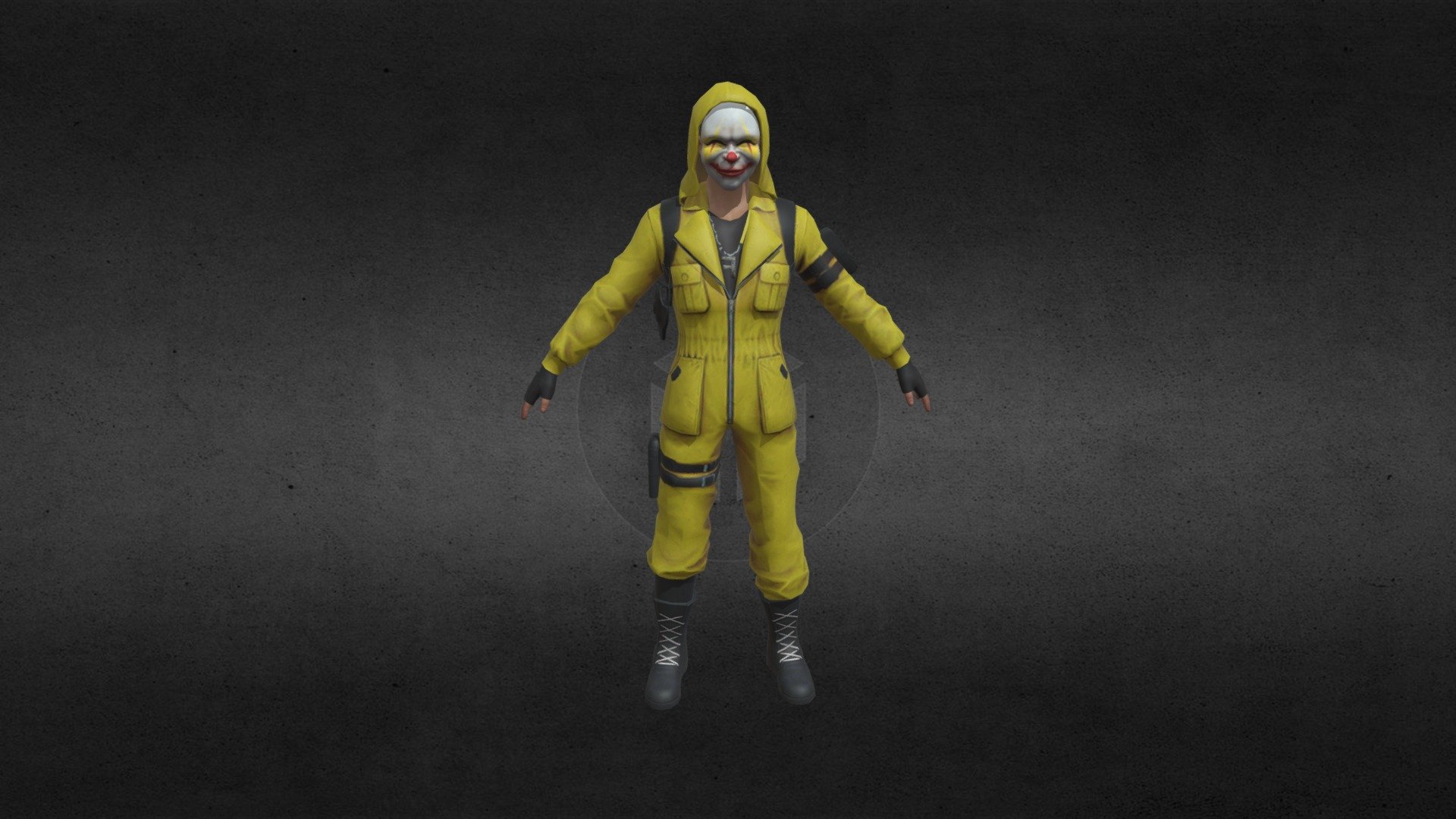 freefire new yellow criminal by pace gaming - Download Free 3D model by  PACE GAMING FF [8609cf7] - Sketchfab