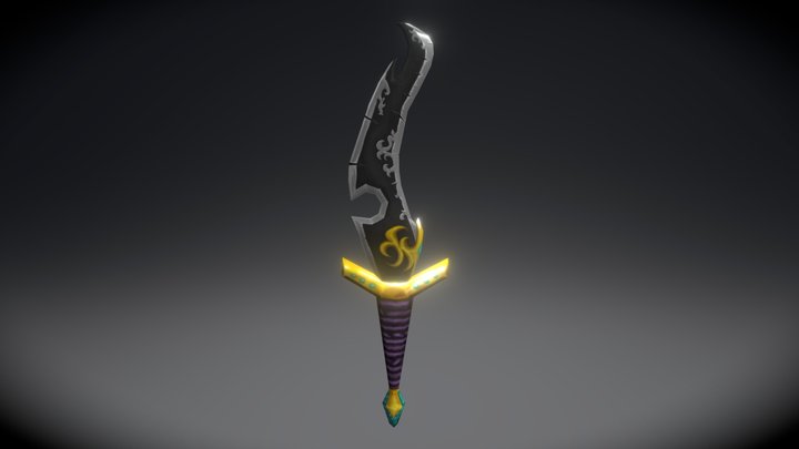 Sand Warrior Dagger 3D Model