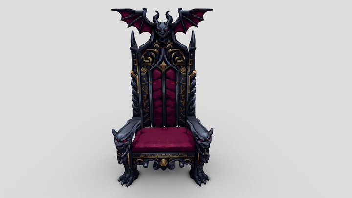 Gothic Throne - made with ai 3D Model