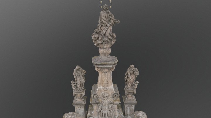 Nepomuk sculptures 3D Model