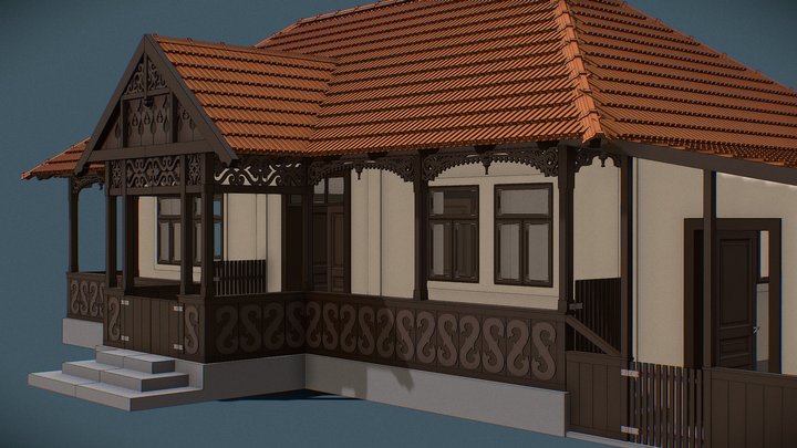 Grandparents' Old Country House 3D Model