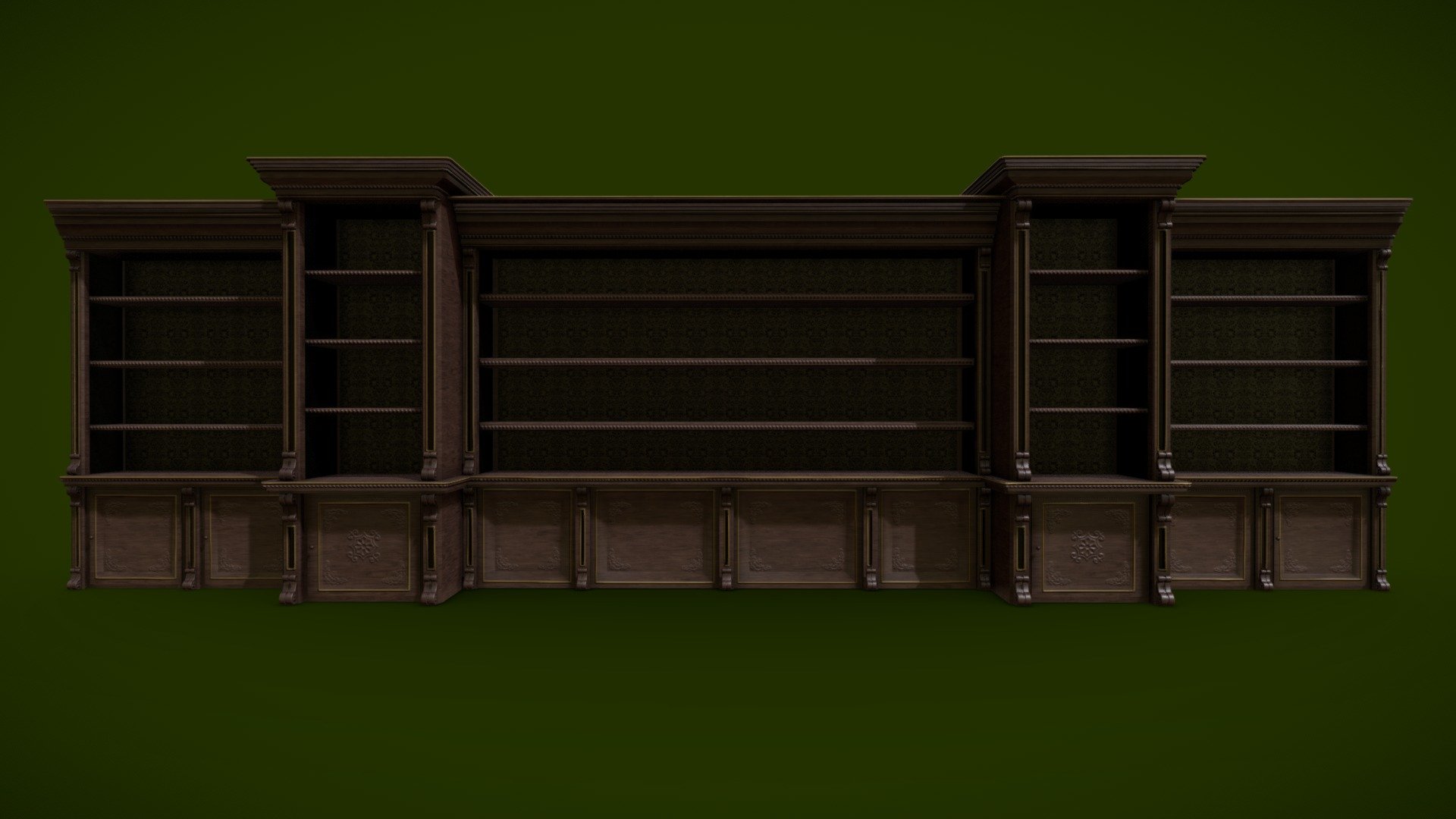 Classic Bookshelf - Buy Royalty Free 3D model by Robert Raicea (@Robert ...