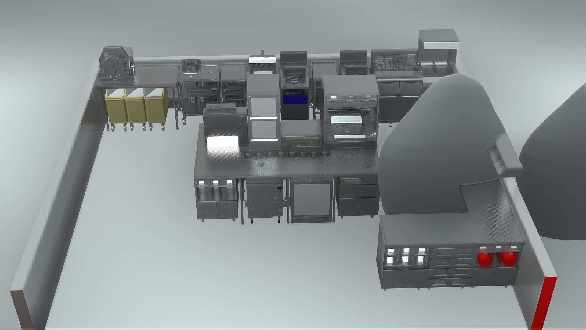 dark kitchen sketchfab scaled