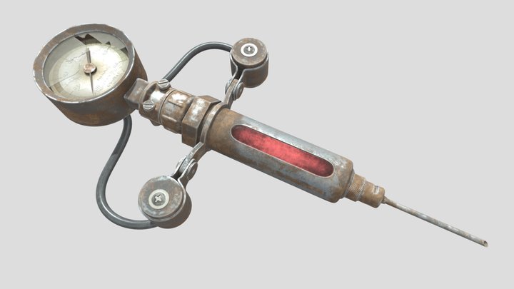 Steam-Punk Injector 3D Model