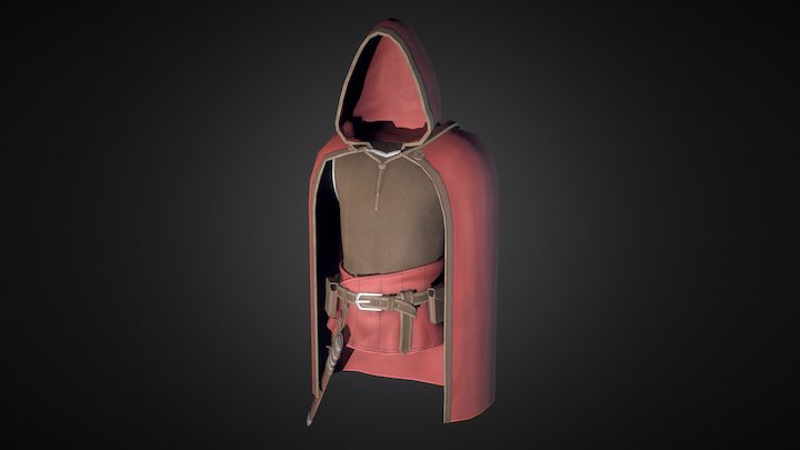 Light Armor with hood 3D Model