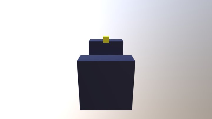 Cube Half Pipe 3D Model