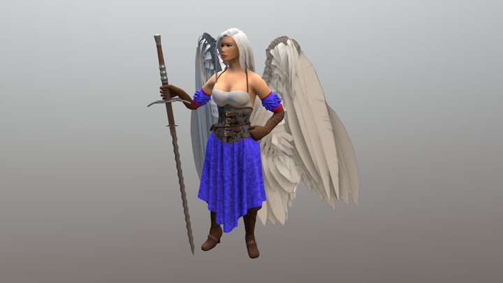 Angel Character 3D Model