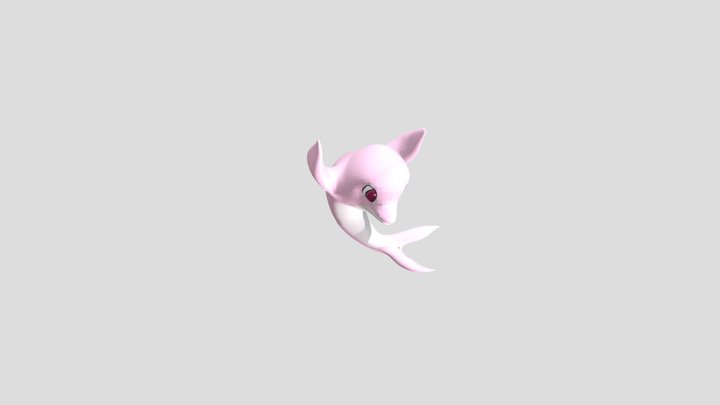 Cartoon Dolphin 3D Model