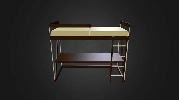 Bunk-Bed work area Mock-Up 3D Model