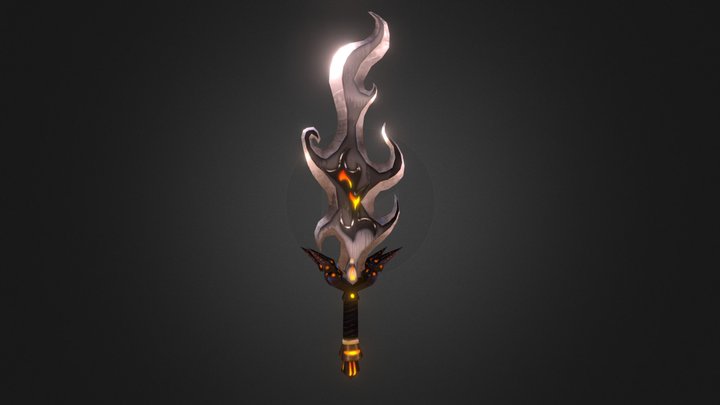 Flame Sword - with full download link 3D Model