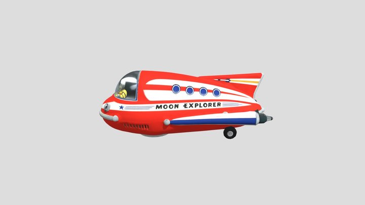 Moon_Explorer_Rocket_obj – Modello 3D gratuito STL