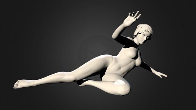 Female Pediment 3D Model