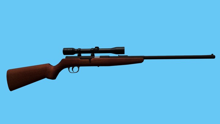 .22 Rifle 3D Model