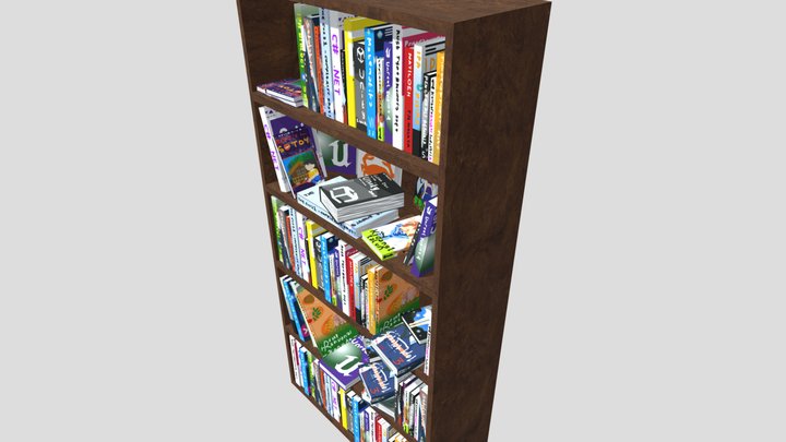 Bookshelf 200cm x 100cm - Filled with Books