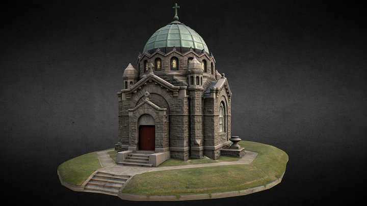 Mausoleum Scene Cleaned up. 3D Model