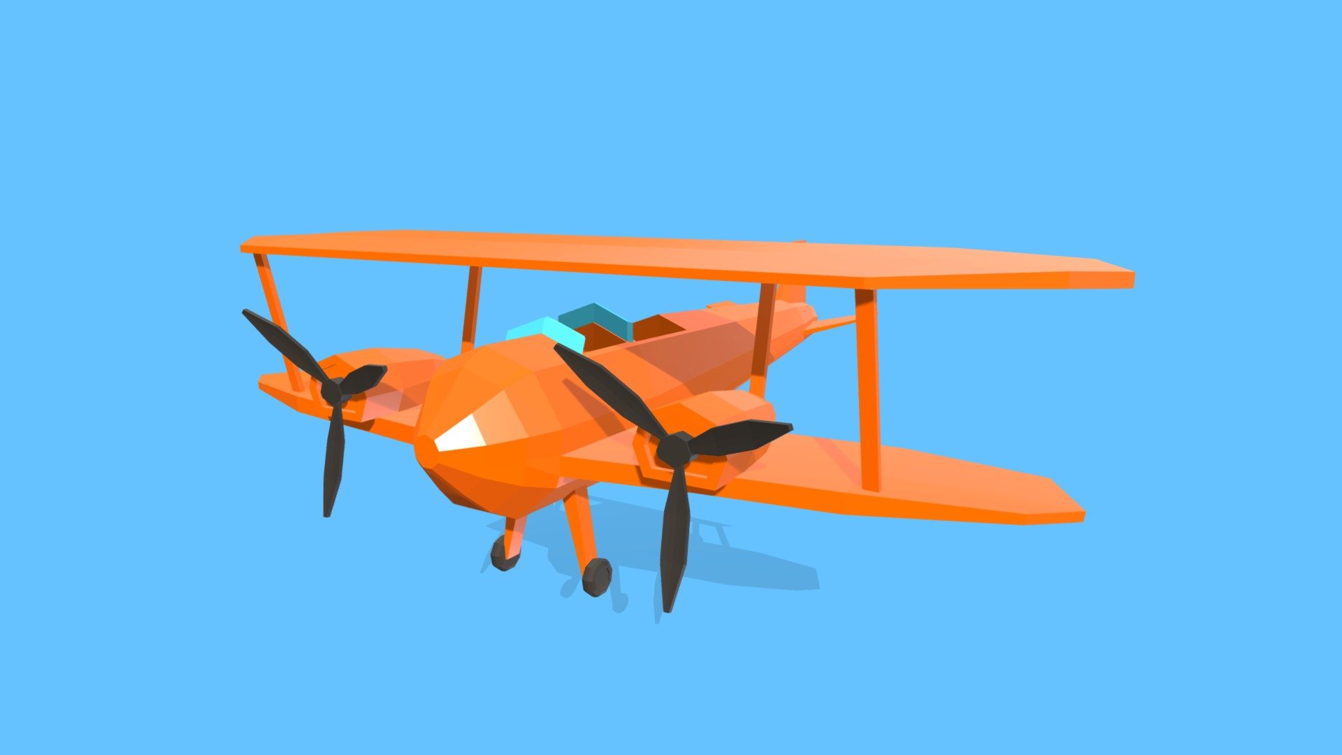 Stylized Low Poly Plane - Buy Royalty Free 3D model by Mahdi.G [86143b2 ...