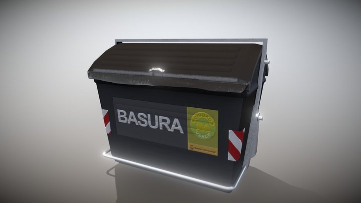 Trash Dumpster (Buenos Aires) 3D Model