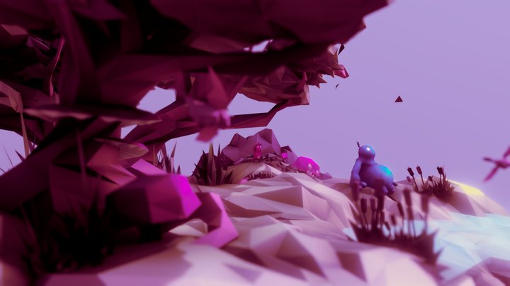 Sparkly Zen Garden - Forest Diorama 3D Model