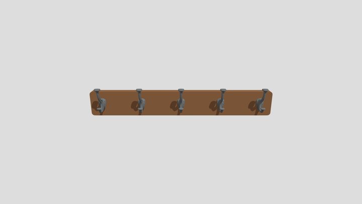 Hook Rack Hanger 3D Model
