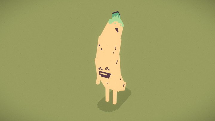 Banana Caracter 3D Model