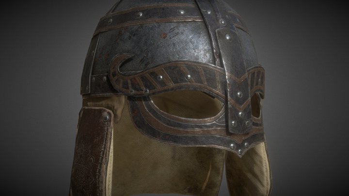 Viking Berserk Helmet free model 3D Model