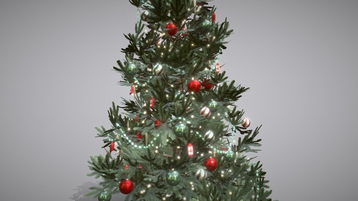 Christmas tree in old style 3D Model