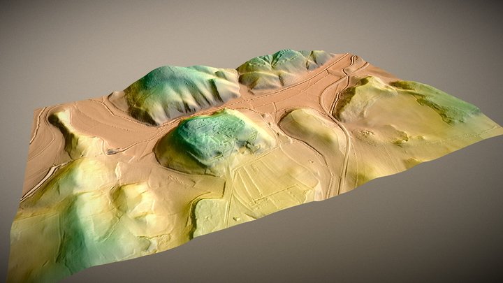 Datos Lidar del Parque Arqueológico de Segóbriga 3D Model