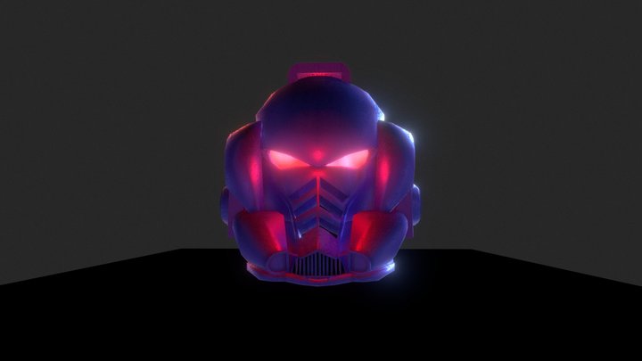 [W40K] Custom Primaris Space Marine Helmet 3D Model