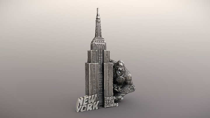 NYC Empire State Building Figurine 3D Model